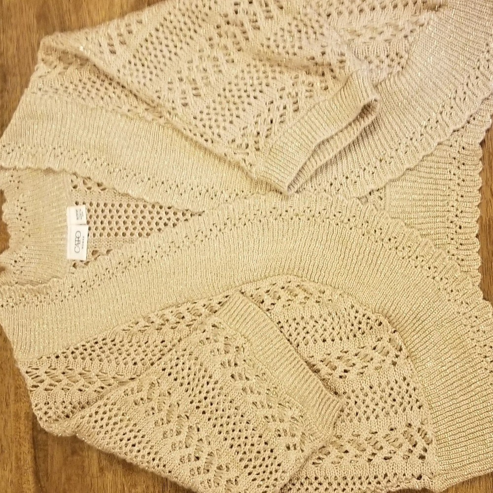 Cato tan shrug with gold sparkle 18/20